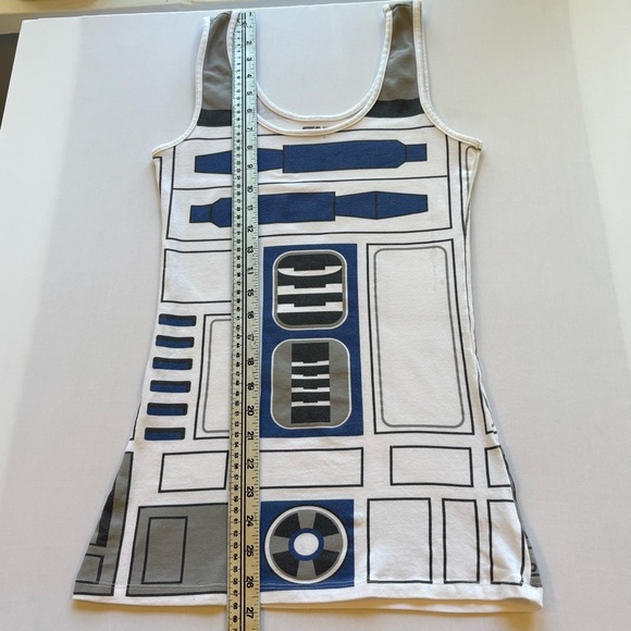 Mighty Fine Star Wars R2 D2 Droid Costume Tank Top Womens L - Picture 6 of 6